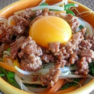 簡単！焼肉のタレでビビンバ